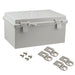 NBB-15243 by Bud Industries - BOX PBT/PC GRAY 11.28""L X 7.48""W