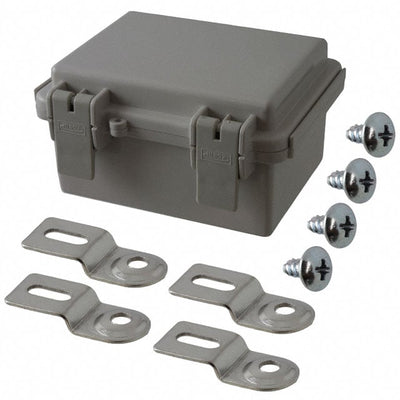 NBF-32002 by Bud Industries - BOX ABS GRAY 5.110""L X 3.930""W