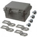 NBF-32002 by Bud Industries - BOX ABS GRAY 5.110""L X 3.930""W