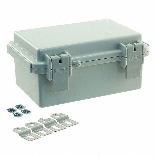 NBF-32004 by Bud Industries - BOX ABS GRAY 5.900""L X 3.930""W