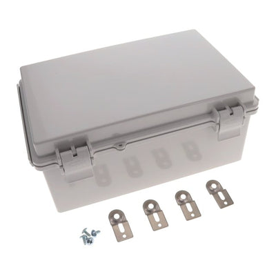 NBF-32316 by Bud Industries - BOX ABS GRAY 11.810""L X 7.870""W