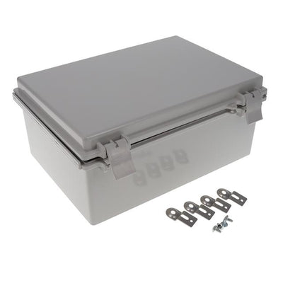 NBF-32322 by Bud Industries - BOX ABS GRAY 13.780""L X 9.840""W
