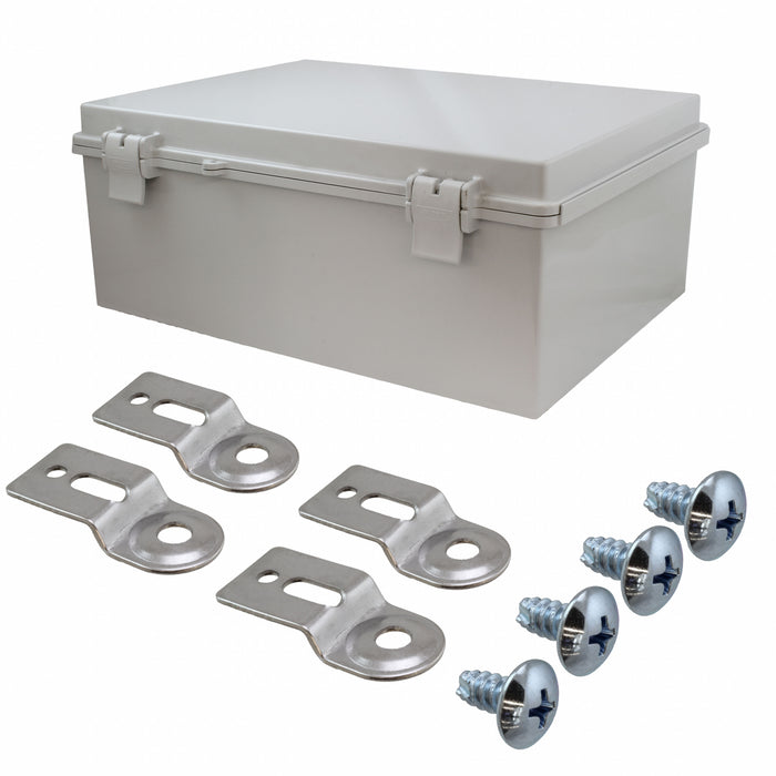 NBF-32326 by Bud Industries - BOX ABS GRAY 15.740""L X 11.810""W