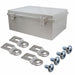 NBF-32326 by Bud Industries - BOX ABS GRAY 15.740""L X 11.810""W