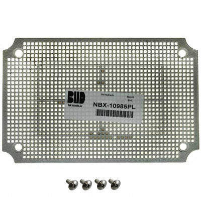 NBX-10985-PL by Bud Industries - PANEL PLASTIC 6.3X9.9"" FOR NB