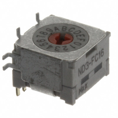 ND3FC16H-R by NKK Switches - SW ROTARY DIP HEX COMP 100MA 5V