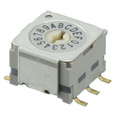 ND3FR16P-R by NKK Switches - SWITCH ROTARY DIP HEX 100MA 5V