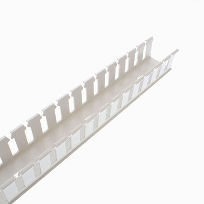 NE1.5X1.5WH6 by Panduit Corp - WIRE DUCT SLOTTED SCREW 6' WHITE