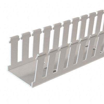 NE2X2WH6 by Panduit Corp - WIRE DUCT SLOTTED SCREW 6' WHITE