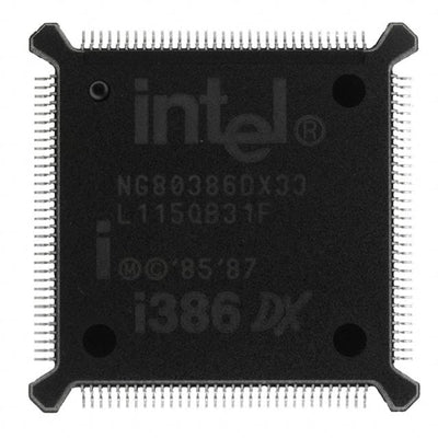 NG80386DX33 by Intel - IC MPU I386 33MHZ 132QFP