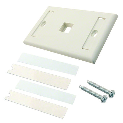 NK1FIWY by Panduit Corp - FACEPLATE SNGL GANG 1PORT WHITE