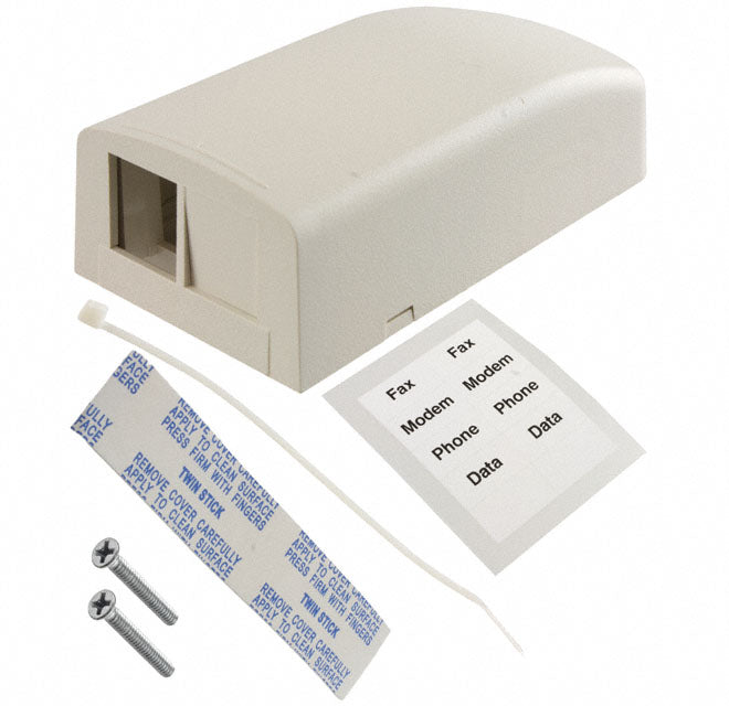 NK2BXIW-A by Panduit Corp - MOD BOX SMD 2PORT WHITE