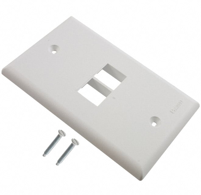 NK2FNWH by Panduit Corp - FACEPLATE SNGL GANG 2PORT WHITE