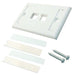 NK2FWHY by Panduit Corp - FACEPLATE SNGL GANG 2PORT WHITE