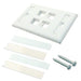 NK4FWHY by Panduit Corp - FACEPLATE SNGL GANG 4PORT WHITE