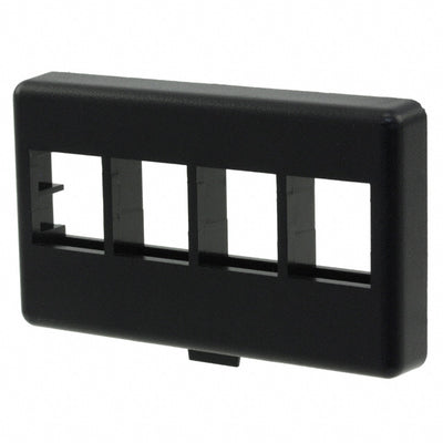 NK4MFBL by Panduit Corp - FACEPLATE 4PORT BLACK