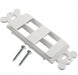 NK4RMFWH by Panduit Corp - MOD FRAME SNGL GANG 4PORT WHITE