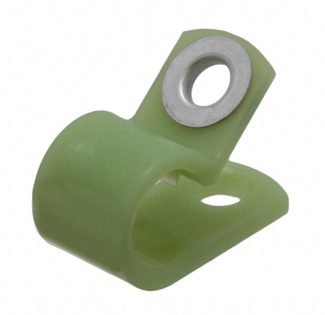 NM-6-R6 by Essentra Components - CABLE CLAMP P-TYPE GREEN FASTENER