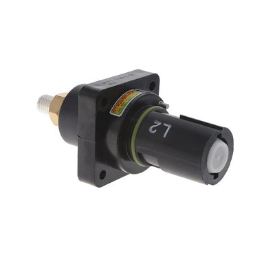 NPDFT-2-BK-L-T6 by ITT Cannon, LLC - CONNECTOR PNL DRAIN 1P SILV THREADED