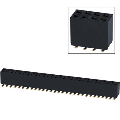 NPPC292KFMS-RC by Sullins Connector Solutions - CONNECTOR HDR 58POS 0.1 GOLD SMD