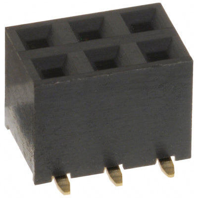 NPPN032FFKS-RC by Sullins Connector Solutions - CONNECTOR HDR 6POS 0.079 GOLD SMD