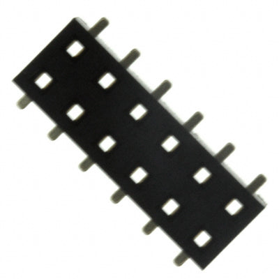 NPPN062GFNS-RC by Sullins Connector Solutions - CONNECTOR HDR 12POS 0.079 GOLD SMD