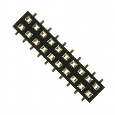 NPPN102GFNS-RC by Sullins Connector Solutions - CONNECTOR HDR 20POS 0.079 GOLD SMD
