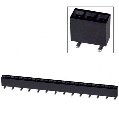 NPTC271KFXC-RC by Sullins Connector Solutions - CONNECTOR HDR 27POS 0.1 TIN SMD