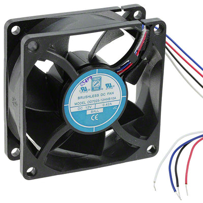 OD7025-12HHB10A by Orion Fans - FAN AXIAL 70X25MM 12VDC WIRE
