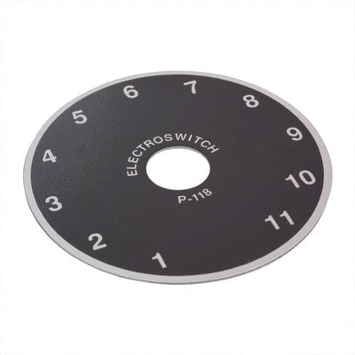 P118 by Electroswitch - DIAL PLATE 1-11 DIGIT 1.87""DIA