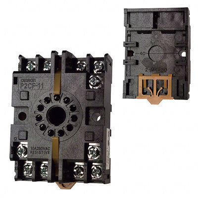 P2CF-11 by Omron Automation and Safety - RELAY SOCKET 11 POS DIN RAIL