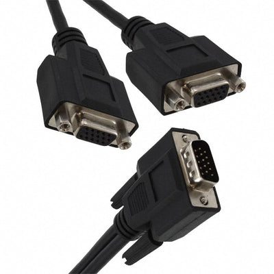 P516-001-HR by Tripp Lite - CABLE ASSY HD15 SHLD BLK 304.8MM