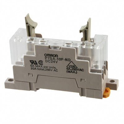 P7SA-10F-ND-DC24 by Omron Automation and Safety - RELAY SOCKET 10 POS DIN RAIL