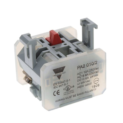 PA2010/2 by Carlo Gavazzi Inc. - CONTACT BLOCK SPST-NC 10A 250V