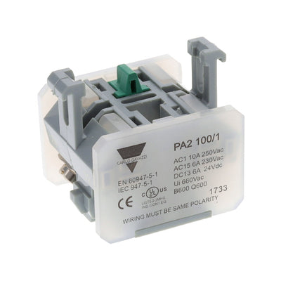 PA2100/1 by Carlo Gavazzi Inc. - CONTACT BLOCK SPST-NO 10A 250V