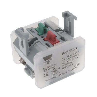 PA2110/1 by Carlo Gavazzi Inc. - CONTACT BLOCK DPST 10A 250V
