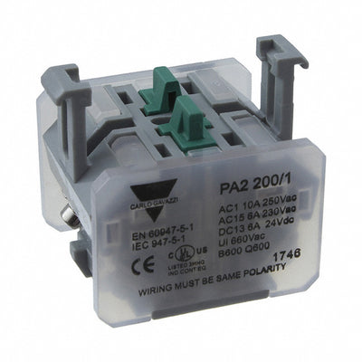 PA2200/1 by Carlo Gavazzi Inc. - CONTACT BLOCK DPST-NO 10A 250V