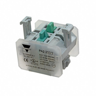 PA2200/2 by Carlo Gavazzi Inc. - CONTACT BLOCK DPST-NO 10A 250V