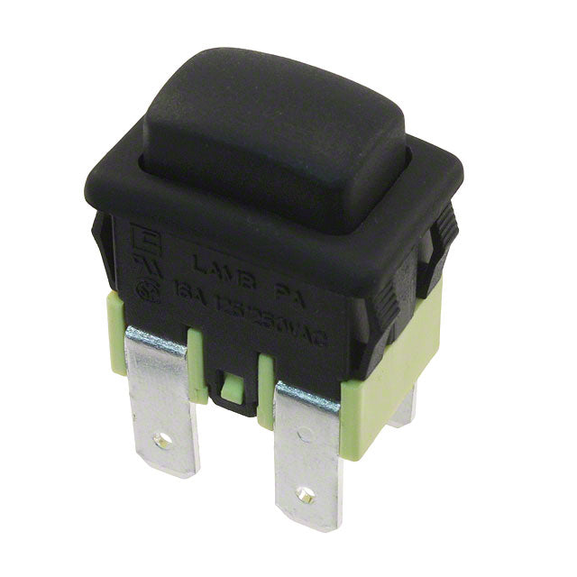 PA412C1100 by E-Switch - PUSH SWITCH DPST 16A 125V