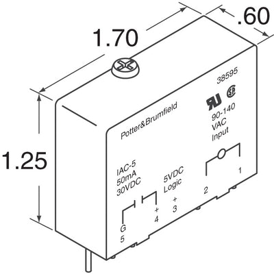 ODC-24 by TE Connectivity Potter & Brumfield Relays - DC OUTPUT MODULE 3A