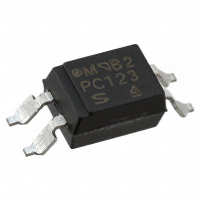 PC123X2YUP0F by SHARP/Socle Technology - OPTOISOLATOR 5KV TRANSISTOR 4SMD