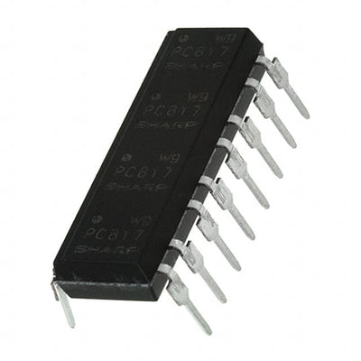 PC847X5J000F by Sharp Microelectronics - OPTOISOLTR 5KV 4CH TRANS 16-DIP