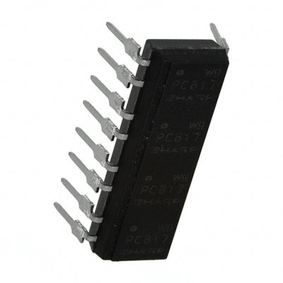 PC847XJ0000F by Sharp Microelectronics - OPTOISOLTR 5KV 4CH TRANS 16-DIP