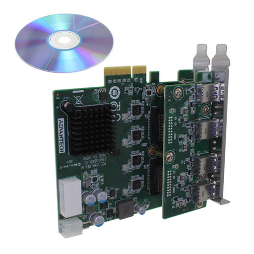 PCE-USB8-00A1E by Advantech Corp - 8 USB3.0 PORTS EXPANSION CARD(PC