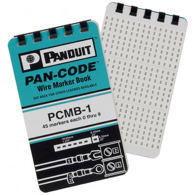 PCMB-1 by Panduit Corp - WIRE MARKR BOOK 5.6X34.9MM 10PGS
