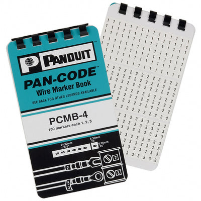 PCMB-4 by Panduit Corp - WIRE MARKR BOOK 5.6X34.9MM 10PGS