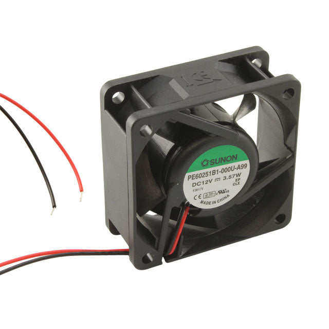 PE60251B1-000U-A99 by Sunon Fans - FAN AXIAL 60X25MM 12VDC WIRE