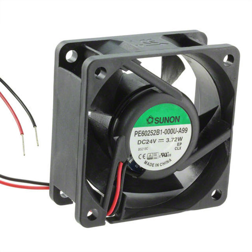PE60252B1-000U-A99 by Sunon Fans - FAN AXIAL 60X25MM 24VDC WIRE