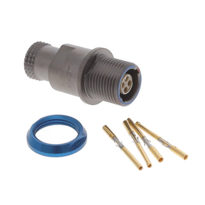 PEN.0F.304.XLM by LEMO - CONNECTOR RECPT FMALE 4POS GOLD CRIMP