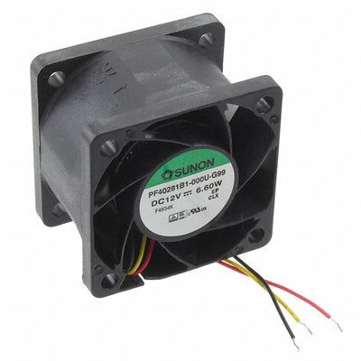 PF40281B1-000U-G99 by Sunon Fans - FAN AXIAL 40X28MM 12VDC WIRE